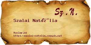 Szalai Natália névjegykártya
